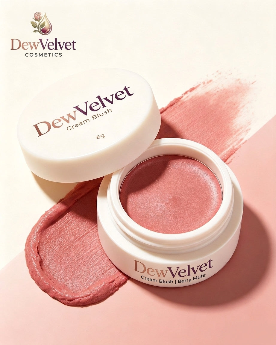 DewVelvet Berry Mute Cream Blush Pot 6g
